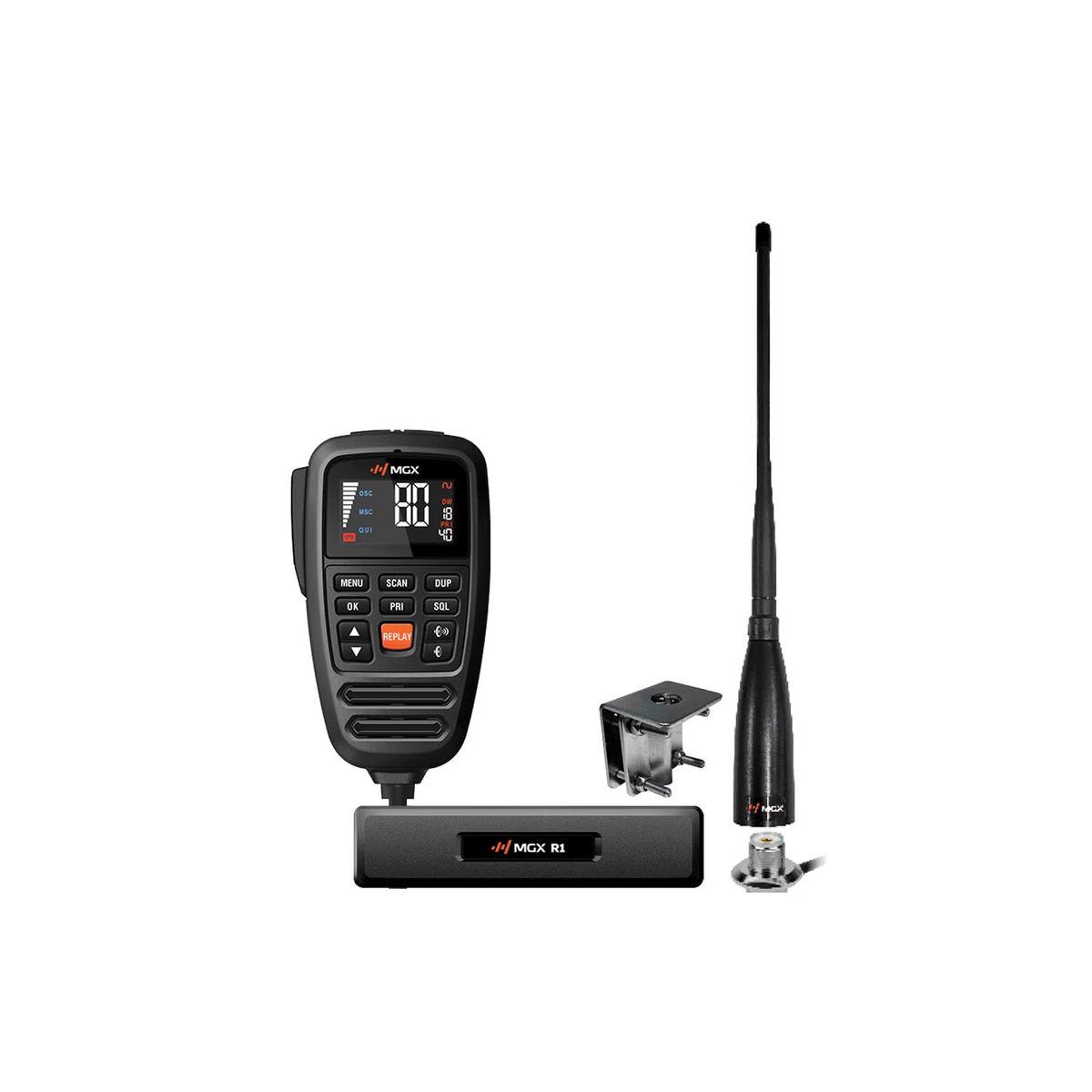 MGX R1 INDUSTRY PACK IP67 REMOTE MIC 12/24V UHF/LMR HYBRID IN-VEHICLE RADIO