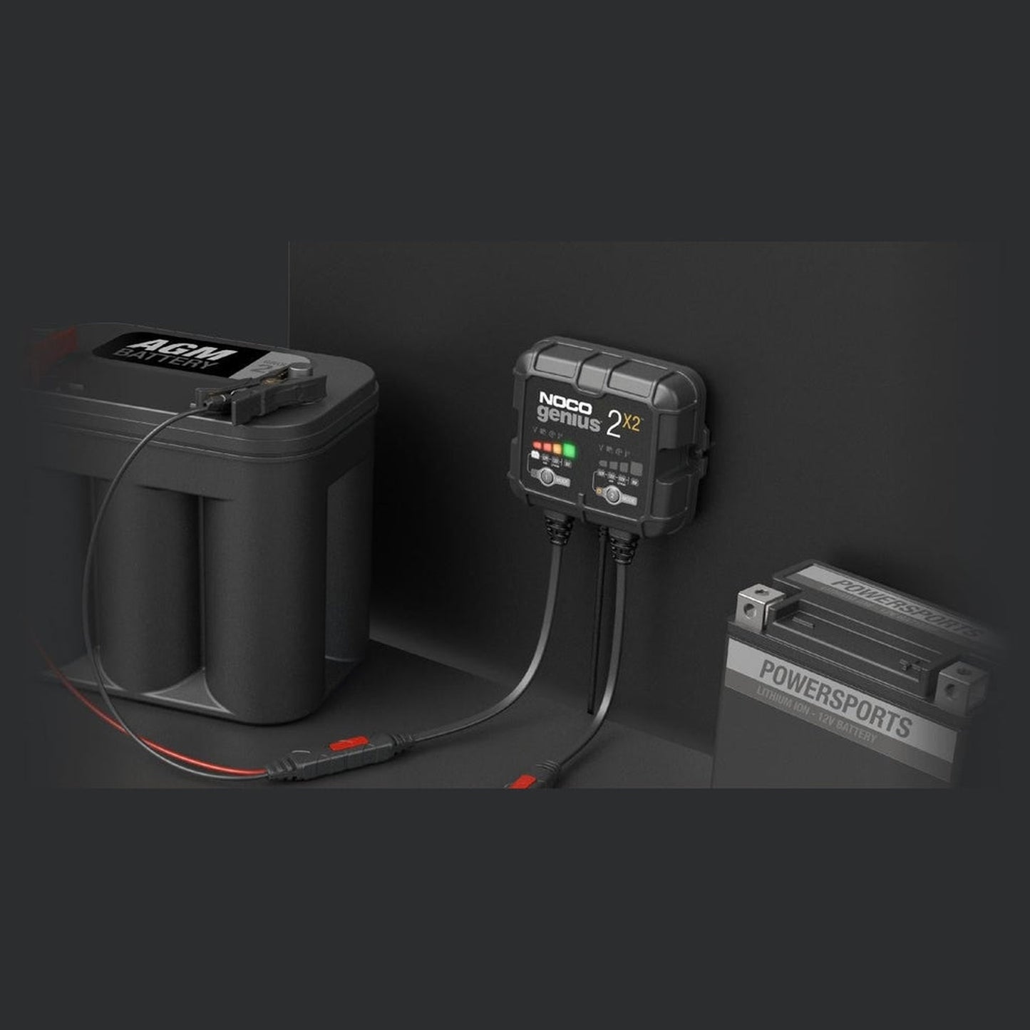 GENIUS2X2 6/12V4A 2-BANK BATTERY CHARGER