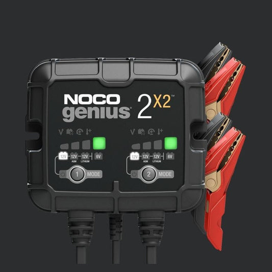 NOCO GENIUS2X2 Dual Bank 6/12V Battery Charger – Auto, Marine & Power Sport