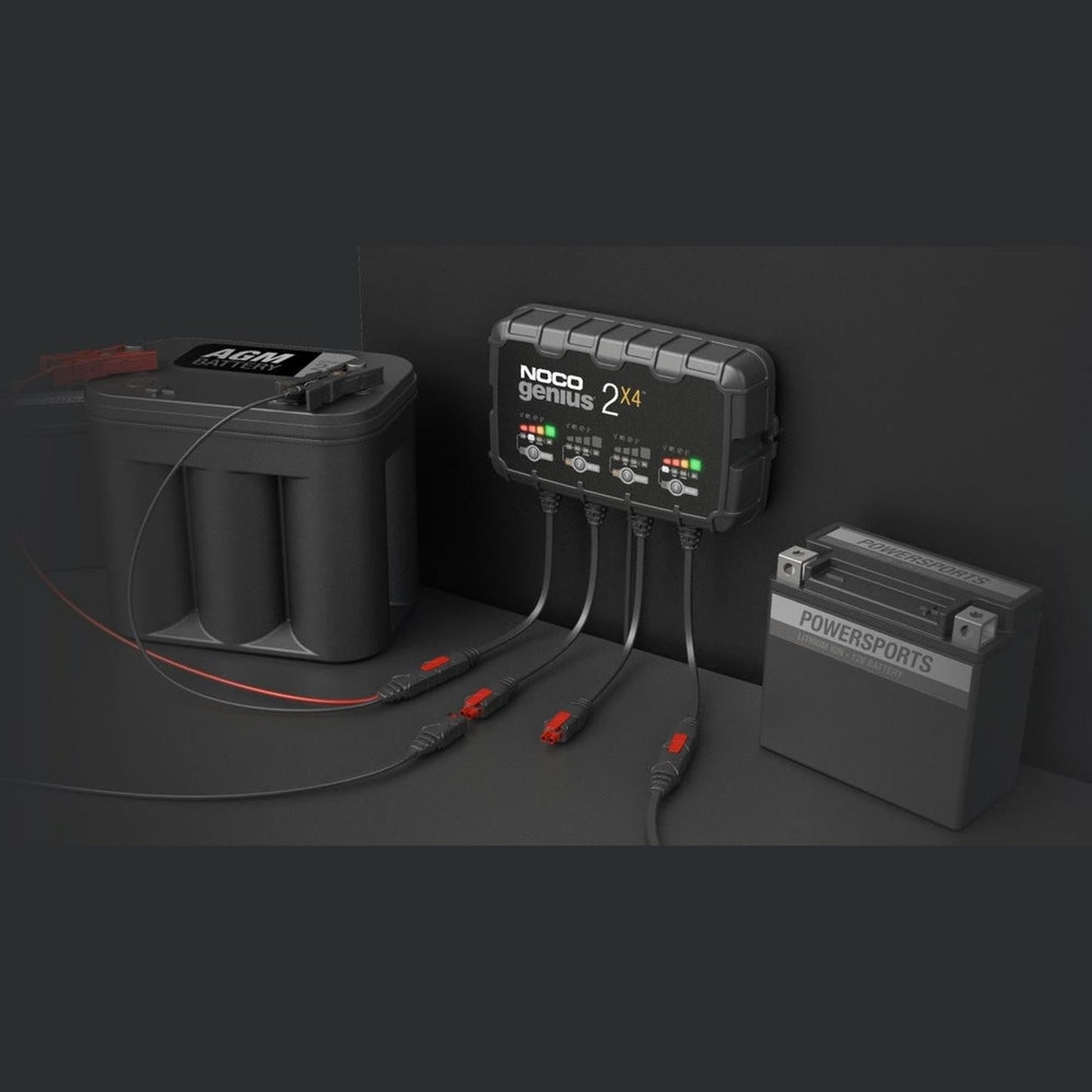 GENIUS2X4 6/12V8A 4-BANK BATTERY CHARGER