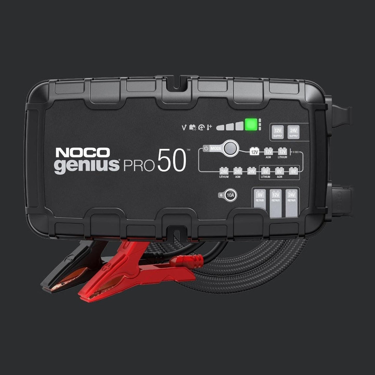 NOCO GENIUSPRO50 6V/12V/24V 50A Smart Battery Charger & Maintainer