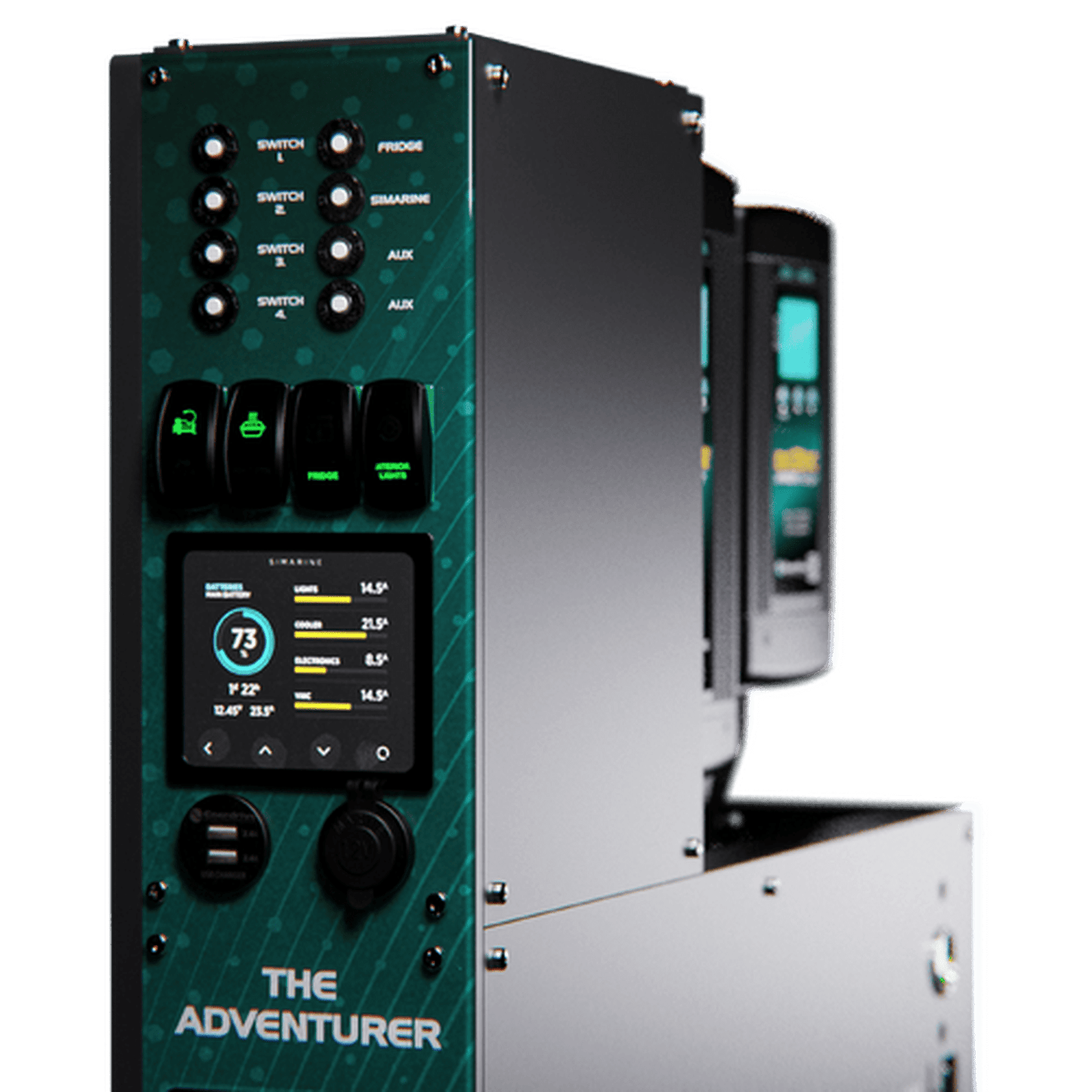 Enerdrive 4WD Canopy Adventurer System with 40A DC2DC, 40A AC Charger & 2000W Inverter (AC Transfer), With Lithium Battery