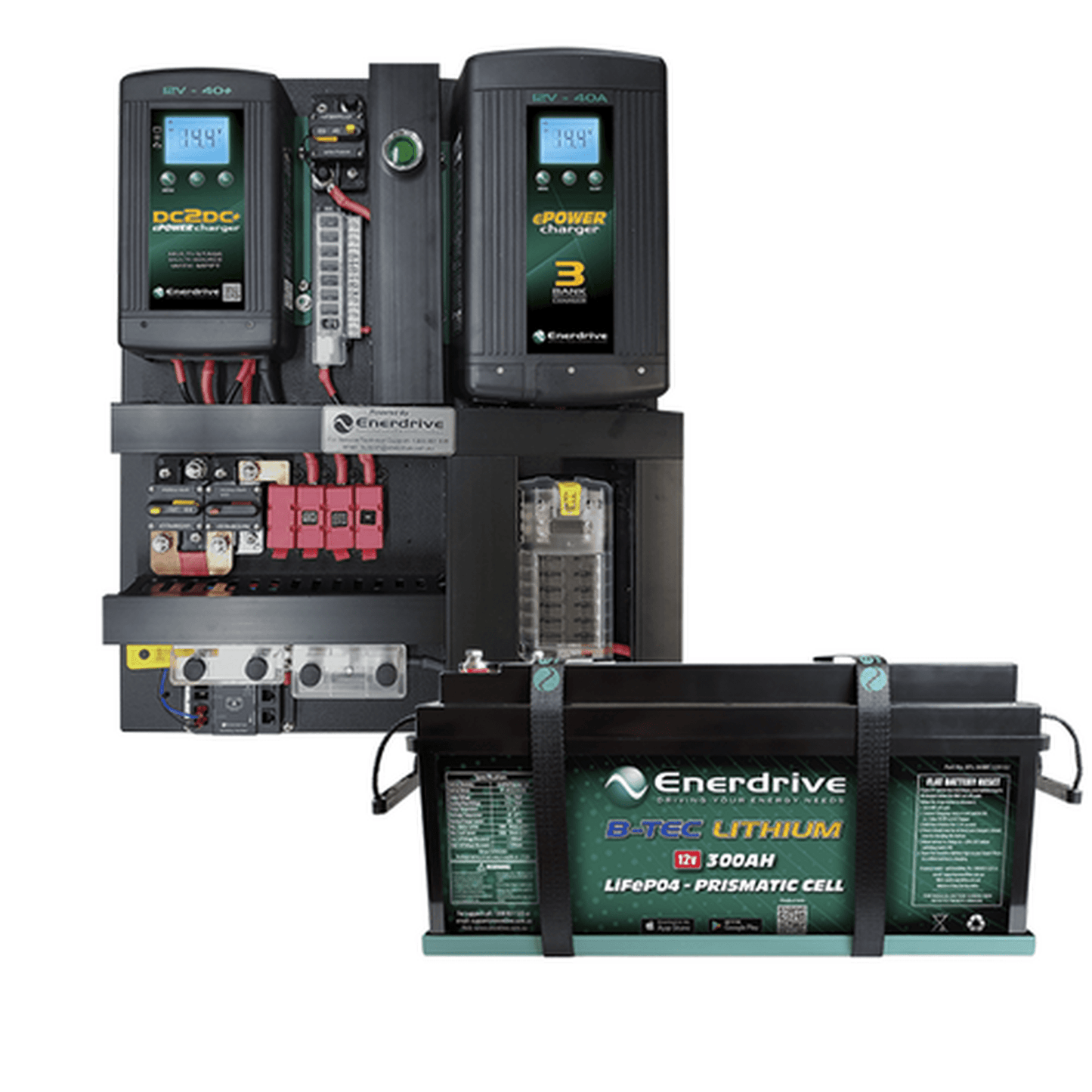 Enerdrive eSYSTEM-E 40A AC / DC, ePRO+ Monitor