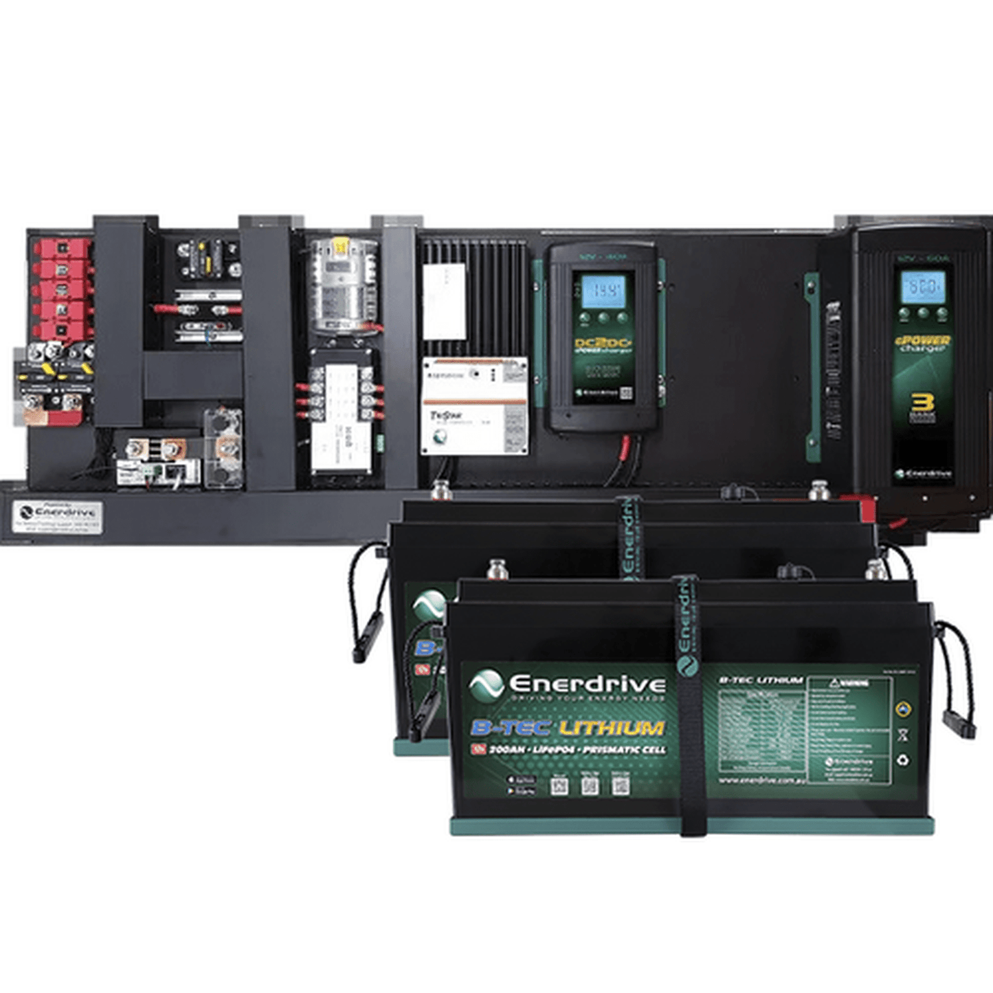 Enerdrive eSYSTEM-I 60A AC / 40A DC with TriStar 45A Solar Reg & Simarine Monitor