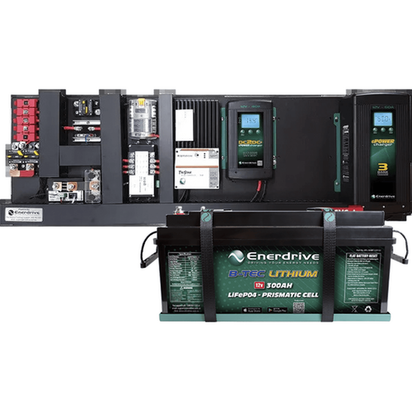 Enerdrive eSYSTEM-I 60A AC / 40A DC with TriStar 45A Solar Reg & Simarine Monitor