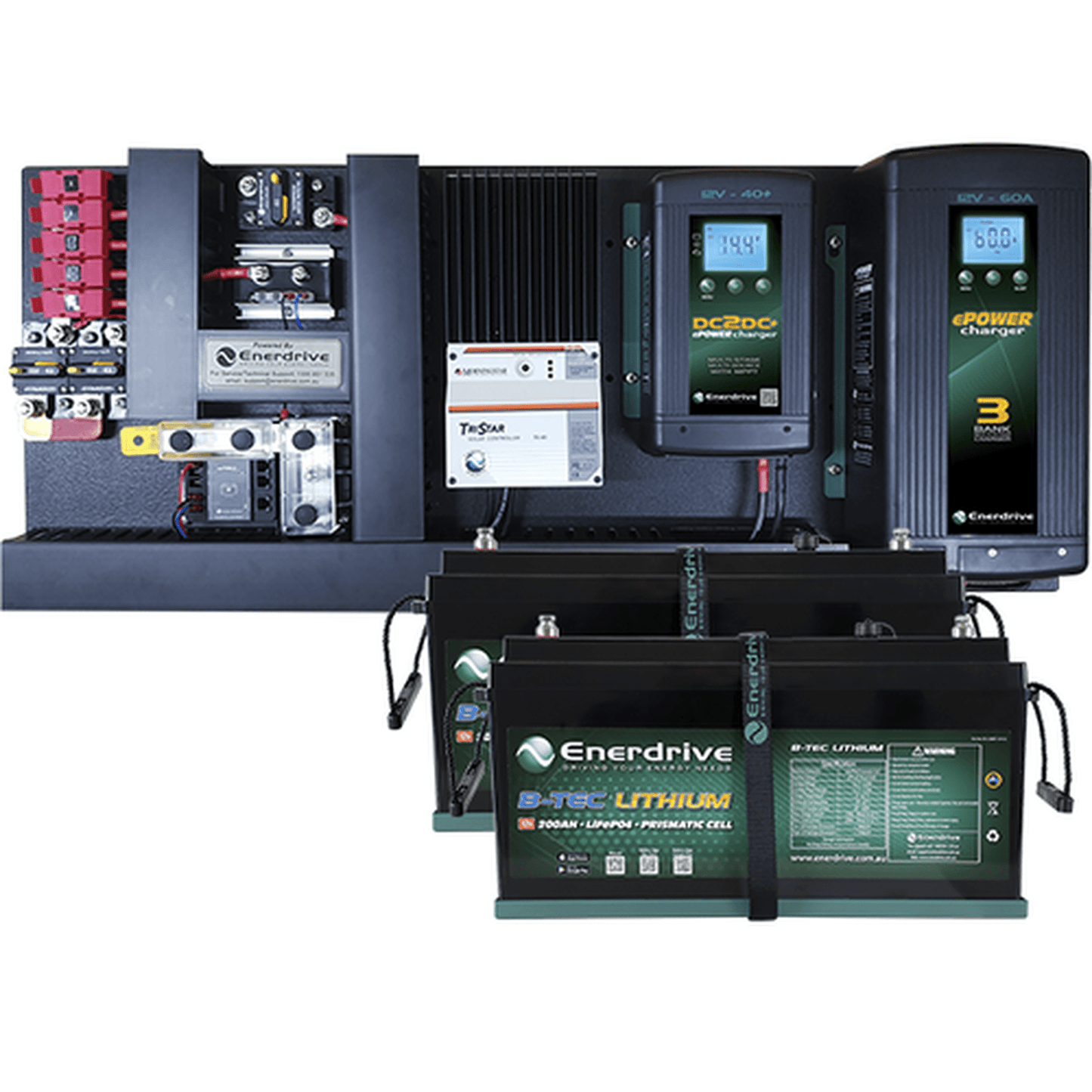 Enerdrive eSYSTEM-J 60A AC / 40A DC with TriStar 45ASolar Reg & ePRO+