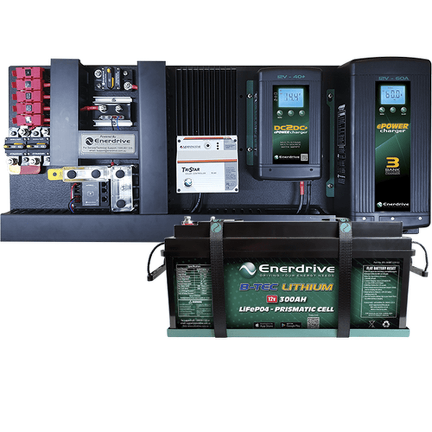 Enerdrive eSYSTEM-J 60A AC / 40A DC with TriStar 45ASolar Reg & ePRO+