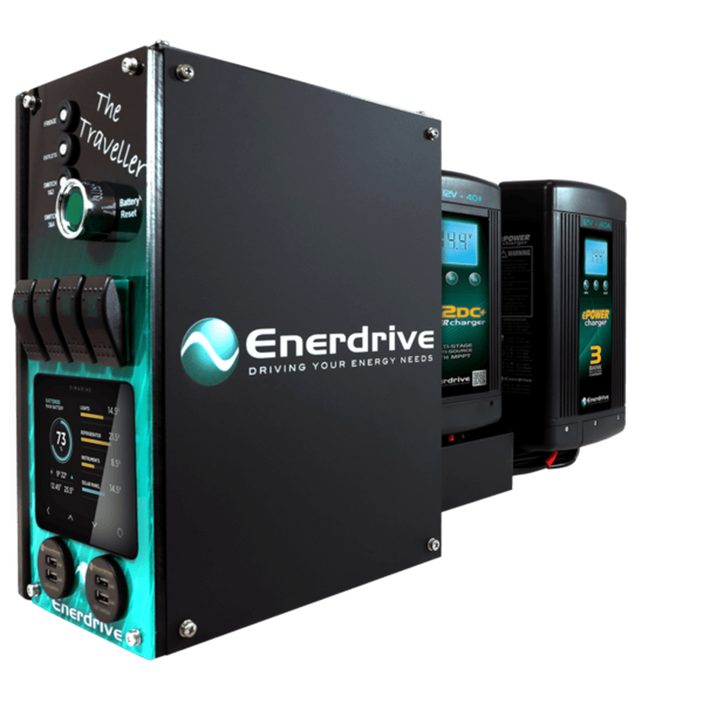 Enerdrive 4WD Canopy Traveller System with 40A DC2DC + 40A AC Charger, With Lithium Battery Add On Option