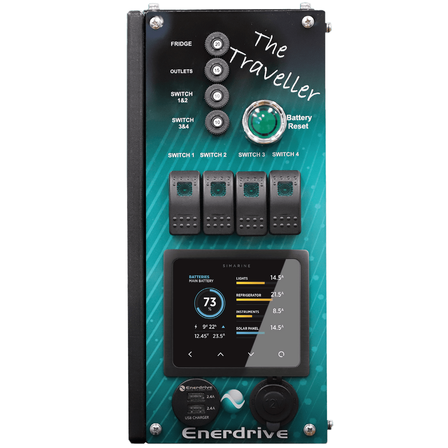 Enerdrive 4WD Canopy Traveller System with 40A DC2DC + 40A AC Charger, With Lithium Battery Add On Option