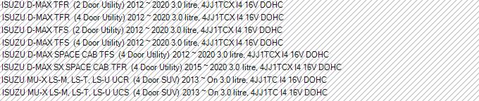 DIESEL PRE FILTER - DIESEL FUEL KIT ISUZU DMAX MUX 3.0L - FG-1003