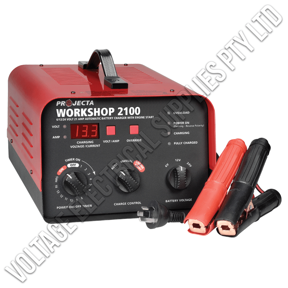 6/12/24V AUTOMATIC & MANUAL 21 AMP 2 STAGE BATTERY CHARGER HDBC35