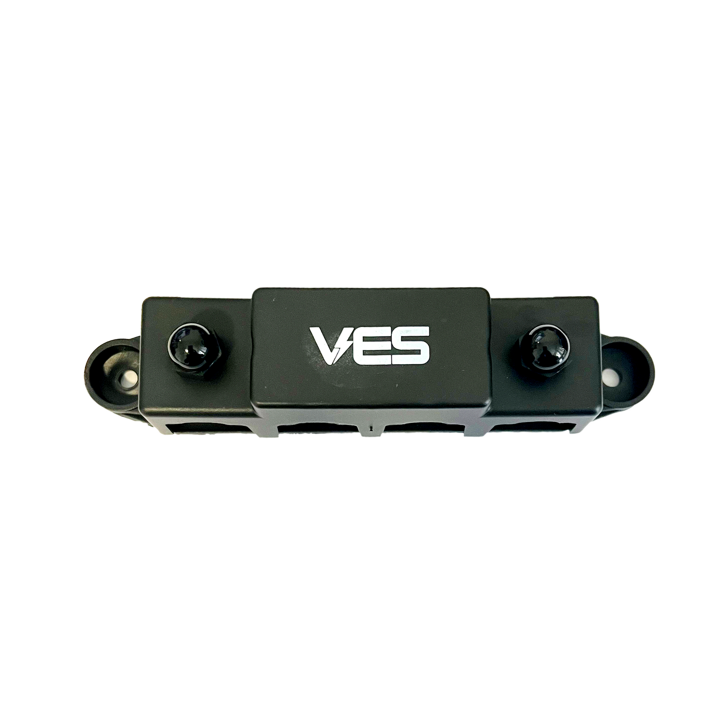 250 Amp 4 Stud Busbar | 8mm | Nickel-Plated | Weatherproof | Black