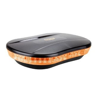 LED Light Bar Micro Revolver 10-30V Amber Single Bolt Mount 20W 10 Function SAE Class 1 - RLB250Y