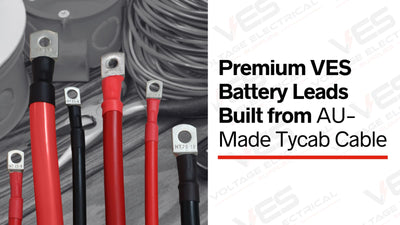 Premium VES Battery Leads Built from AU-Made Tycab Cable