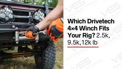 Which Drivetech 4×4 Winch Fits Your Rig? 2.5k, 9.5k,12k lb