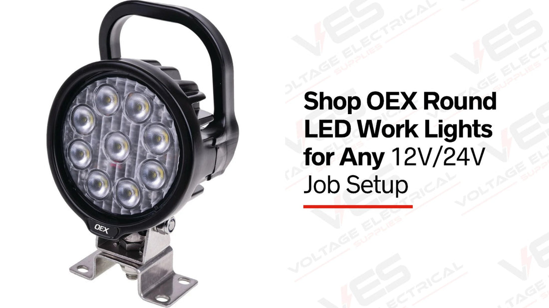 Shop OEX Round LED Work Lights for Any 12V/24V Job Setup