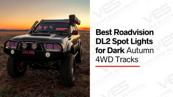 Best Roadvision DL2 Spot Lights for Dark Autumn 4WD Tracks