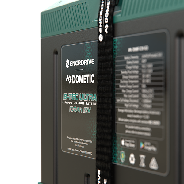 Enerdrive B-TEC ULTRA 12V 100Ah Lithium Battery IP67 Waterproof - Pre-Order for Late May
