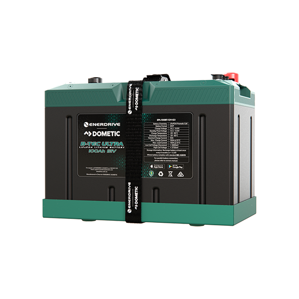 Enerdrive B-TEC ULTRA 12V 100Ah Lithium Battery IP67 Waterproof - Pre-Order for Late May