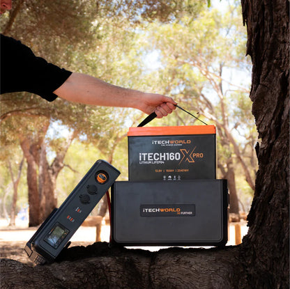 iTechworld Premium GoFurther Battery Box Bundle with iTECHDCDC40 + iTECH160X Pro Lithium Battery with Bluetooth