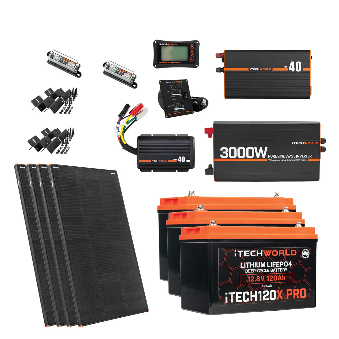 360Ah Lithium Caravan Kit Pro