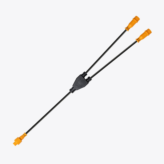 Hard Korr Splitter cables with orange 4-pin plugs