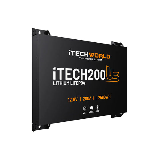 iTECH300US Ultra Slim Deep Cycle Lithium Battery with Bluetooth LiFePO4 300Ah