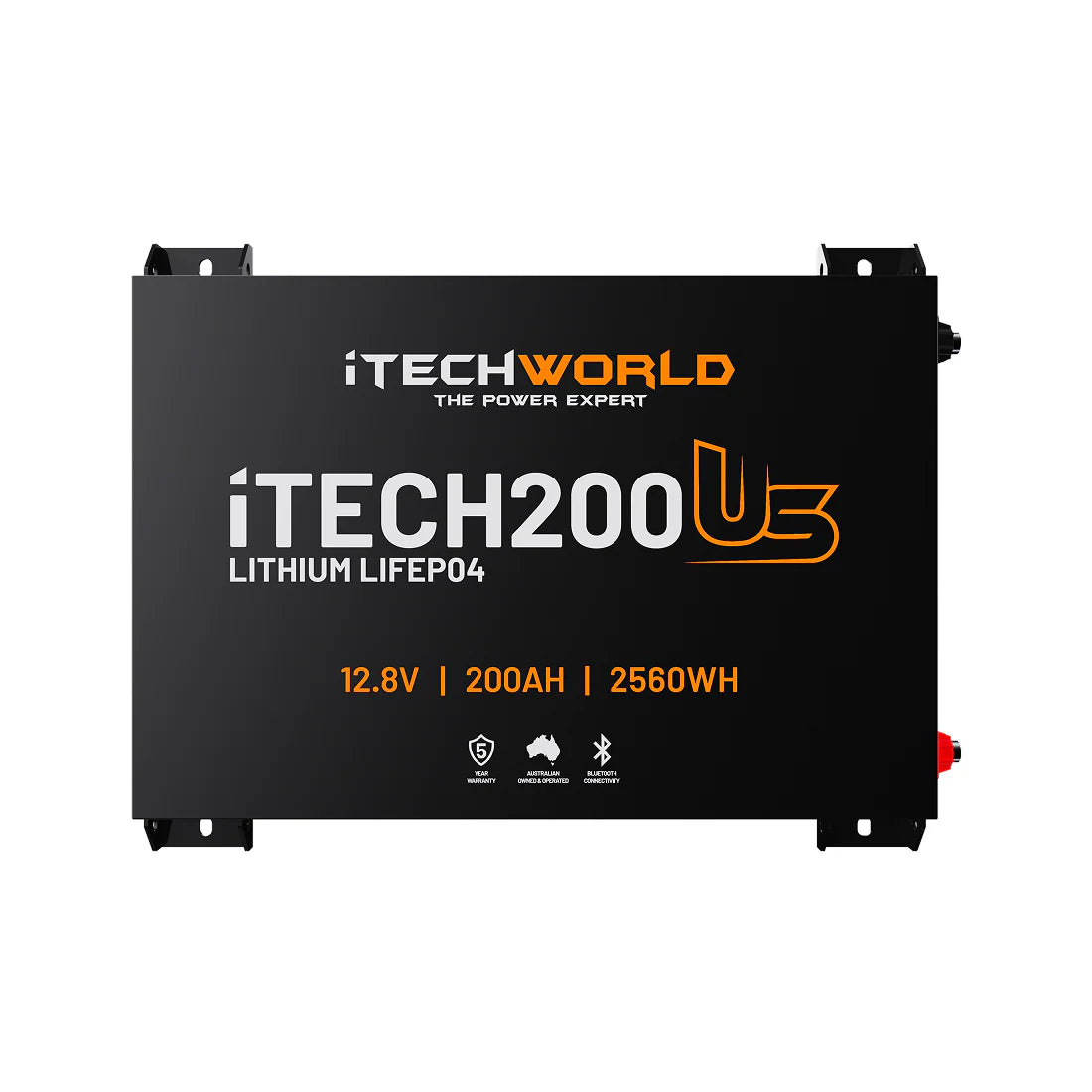 iTECH200US Ultra Slim Deep Cycle Lithium Battery with Bluetooth LiFePO4 200Ah