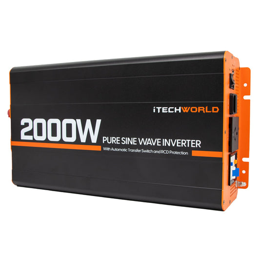 2000 Watt Pure Sine Wave Inverter with ATS and RCD