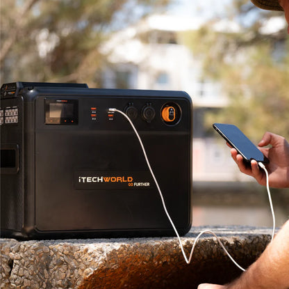 Premium GoFurther Dual Battery System With iTECHDCDC40 Battery Charger and iTECH120X PRO Lithium Battery with Bluetooth