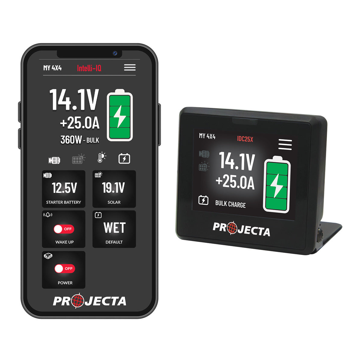 Projecta 12-24V 25A DC-DC Battery Charger With Intelli IQ Display - IDC25XIQ