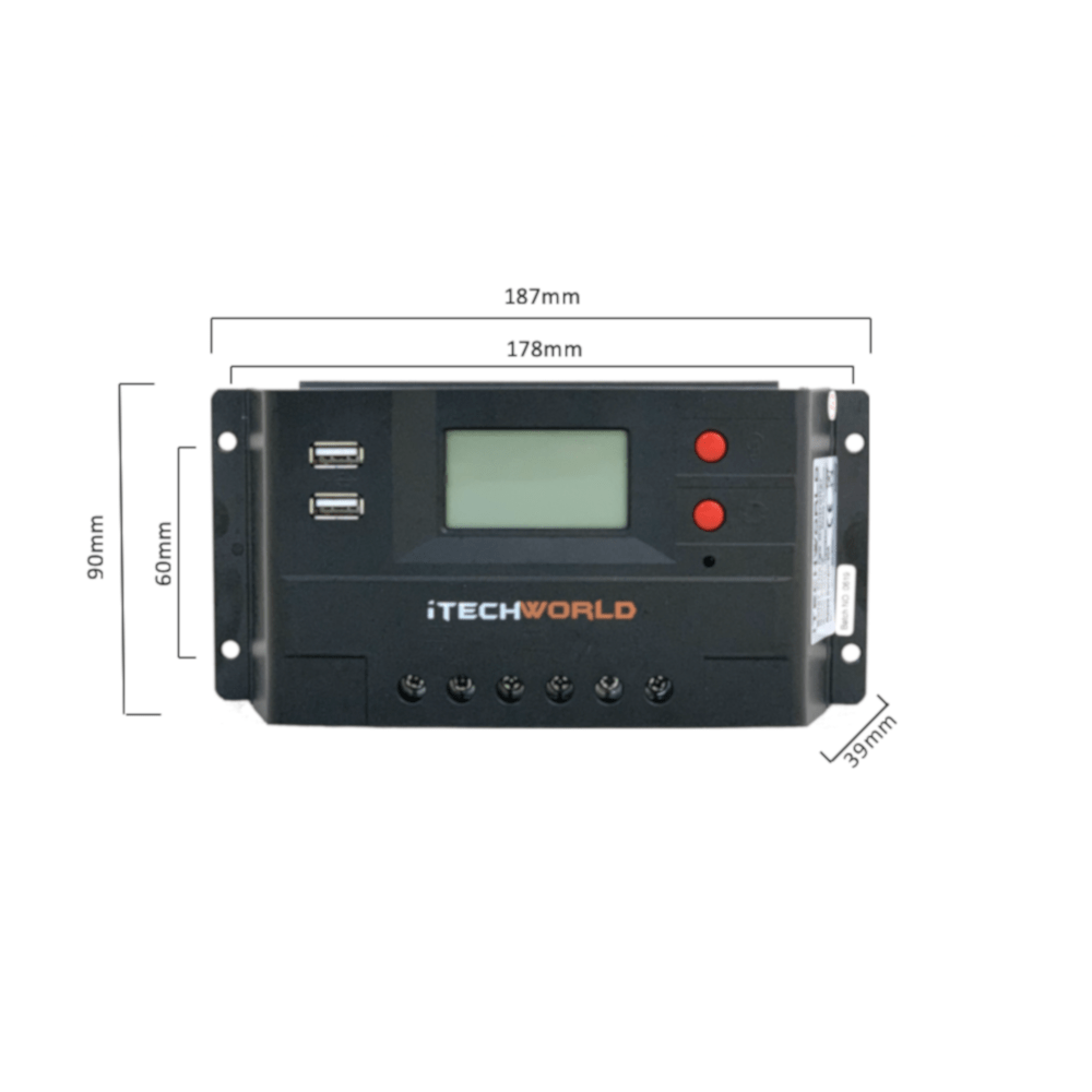 30 Amp Intelligent Solar Regulator with LCD Screen