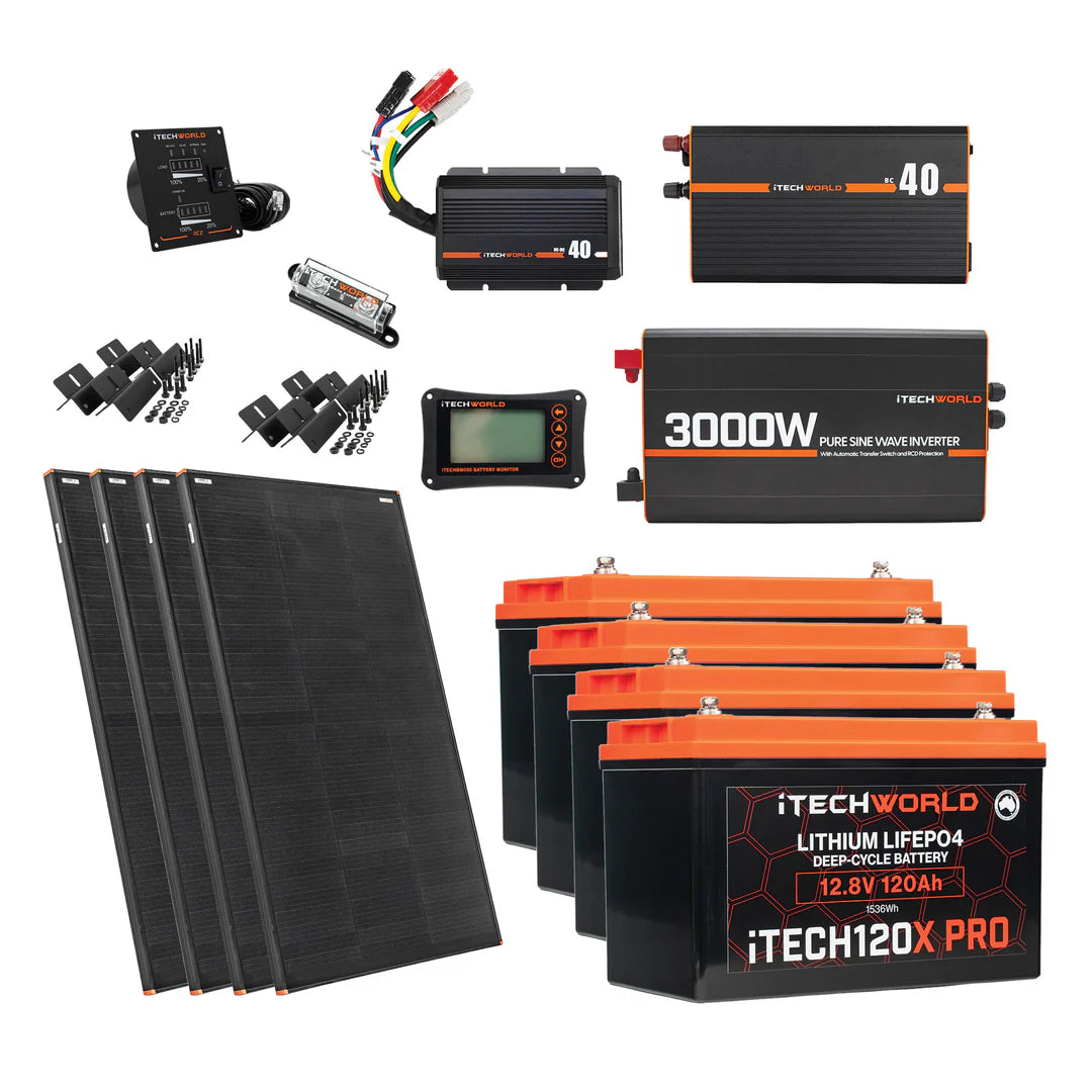 480AH LITHIUM CARAVAN KIT ELITE