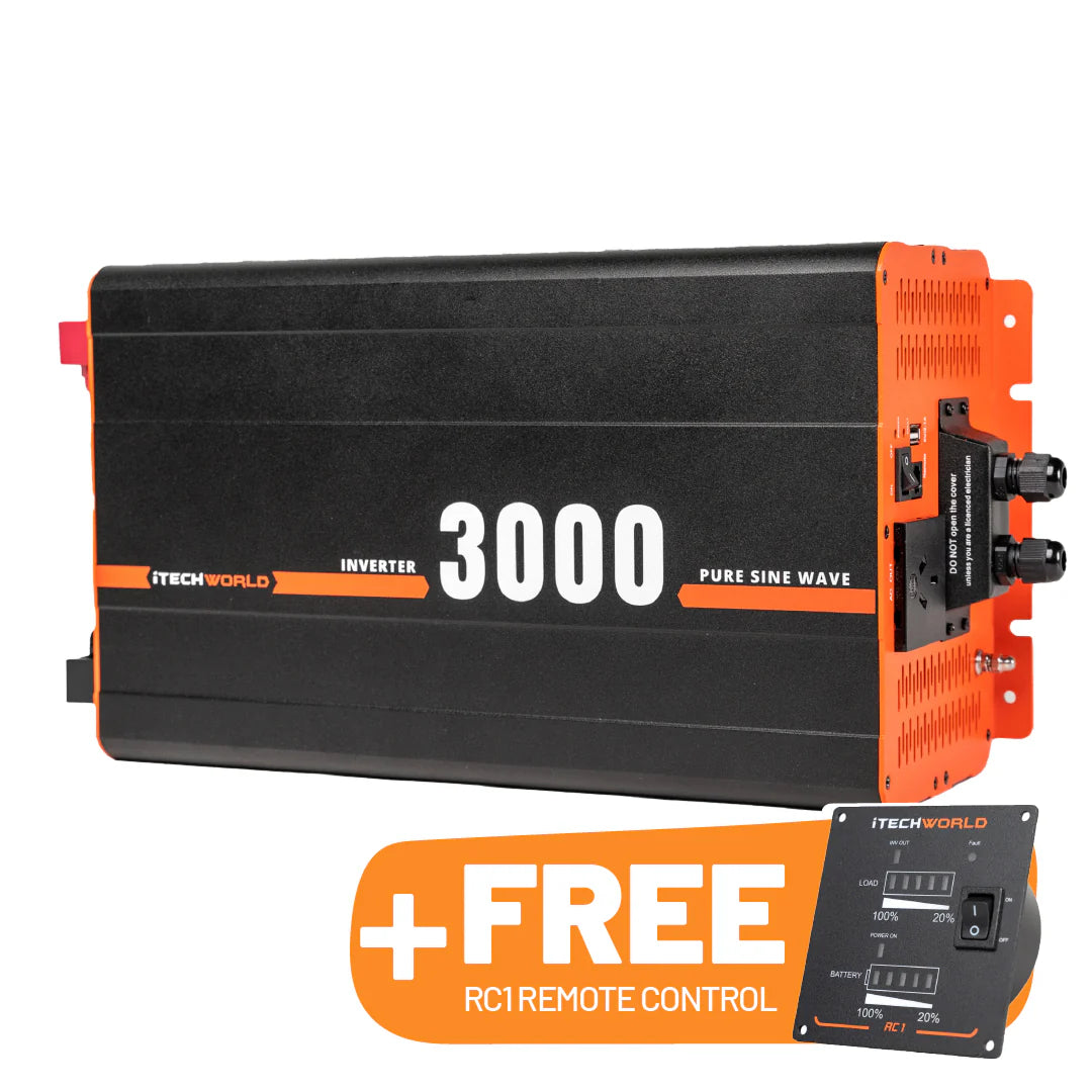 iTechworld 3000W INVERTER + FREE RC1 INTELLIGENT ON/OFF REMOTE CONTROL ...