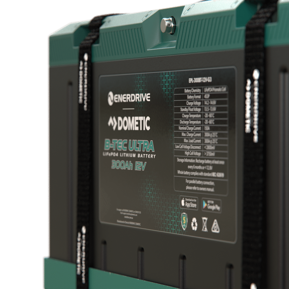 Enerdrive B-TEC ULTRA 12V 300Ah Lithium Battery IP67 Waterproof