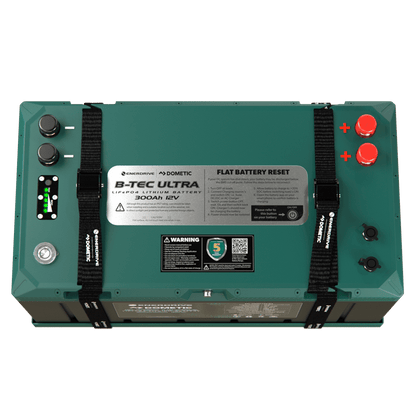 Enerdrive B-TEC ULTRA 12V 300Ah Lithium Battery IP67 Waterproof