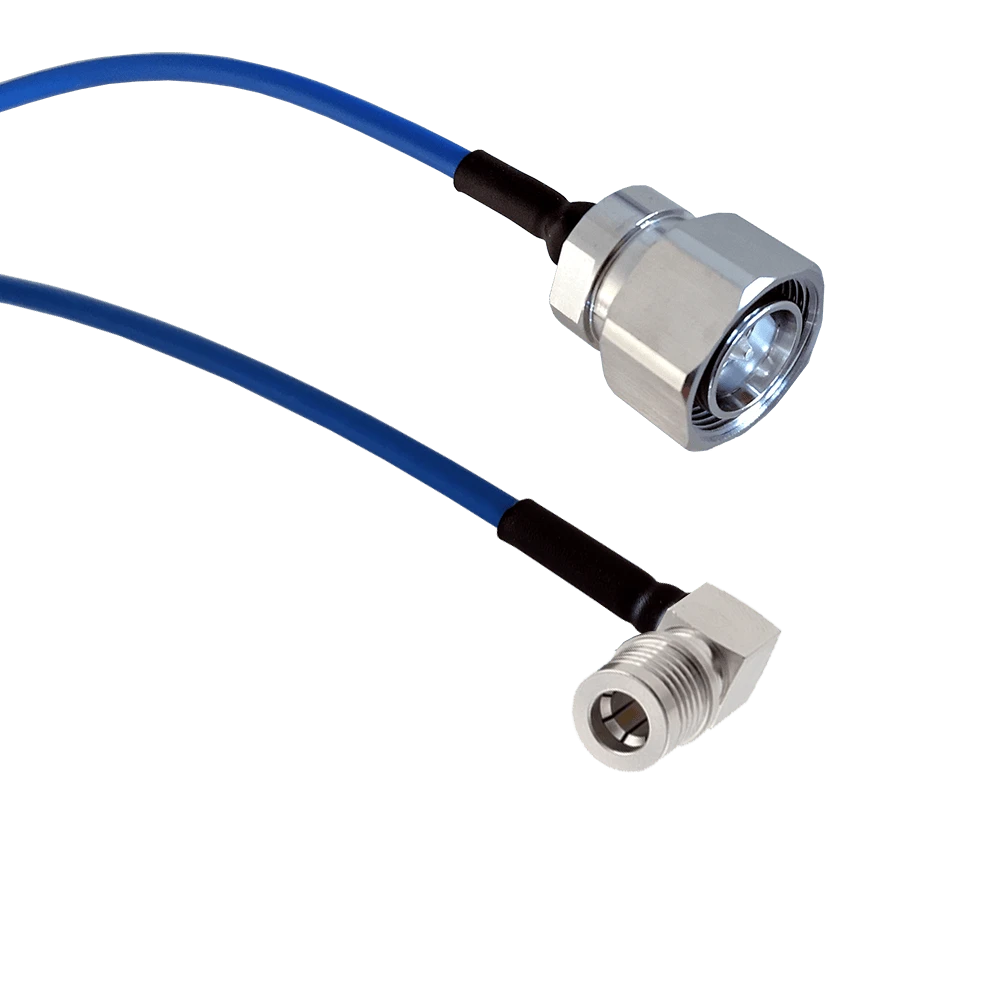 Powertec PSF-402 Patch Cable 4.3-10 Male to QMA Male Right Angle 50cm