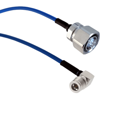 Powertec PSF-402 Patch Cable 4.3-10 Male to QMA Male Right Angle 50cm