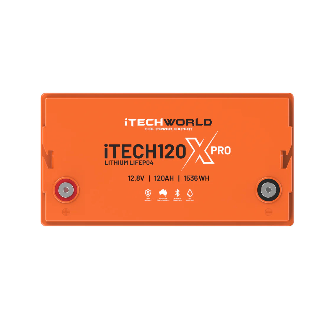 ITECH120X PRO (NEW 2025 MODEL) LIFEPO4 120AH LITHIUM DEEP CYCLE BATTERY WITH BLUETOOTH