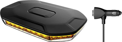 Amber LED Magnetic Beacon – 10–30V, Class 1, IP67, 11 Flash Patterns