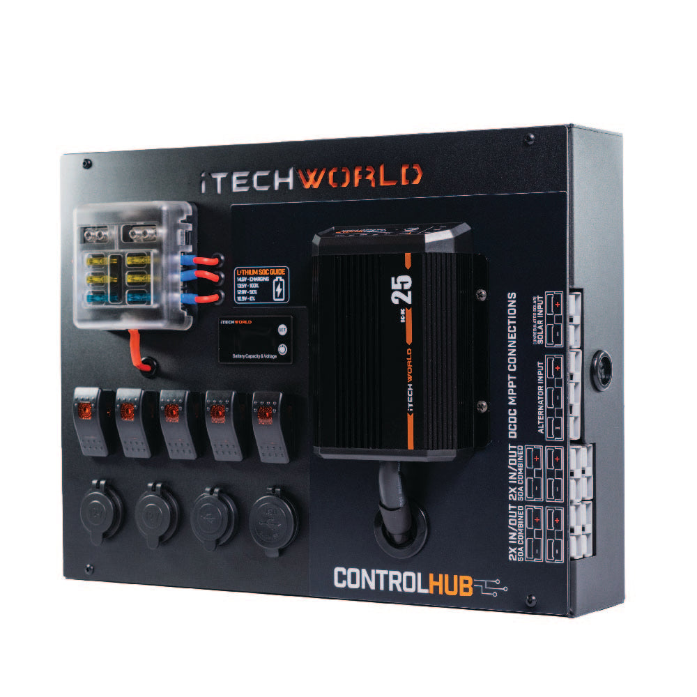 Itechworld 12V Control Hub with 25A Dcdc Charger Itechdcdc25