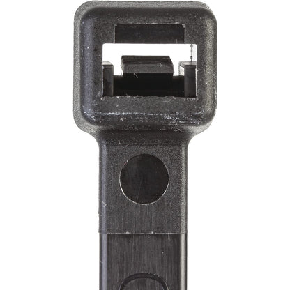 OEX ACX1321 Black Nylon Cable Ties – 7.6mm Wide, 370mm Long – UV-Resistant – 100 Pack