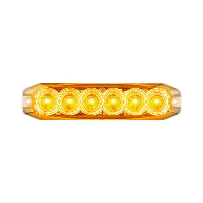 LED Autolamps 12/24V LED Amber Emergency Light Flash Patterns With Sync Wire Blister Pack - 120035AM