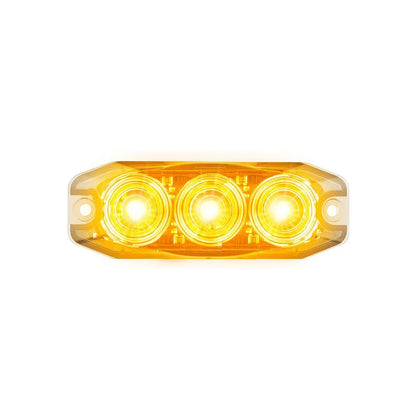 LED Autolamps 12/24V LED Amber Emergency Lamp With Flash Patterns - 120033AM