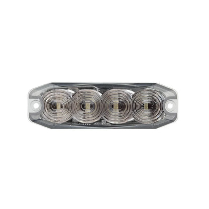 LED Autolamps Amber Emergency Lamp, 11 Flash Patterns - 120034AM
