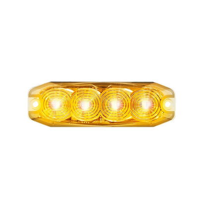 LED Autolamps Amber Emergency Lamp, 11 Flash Patterns - 120034AM