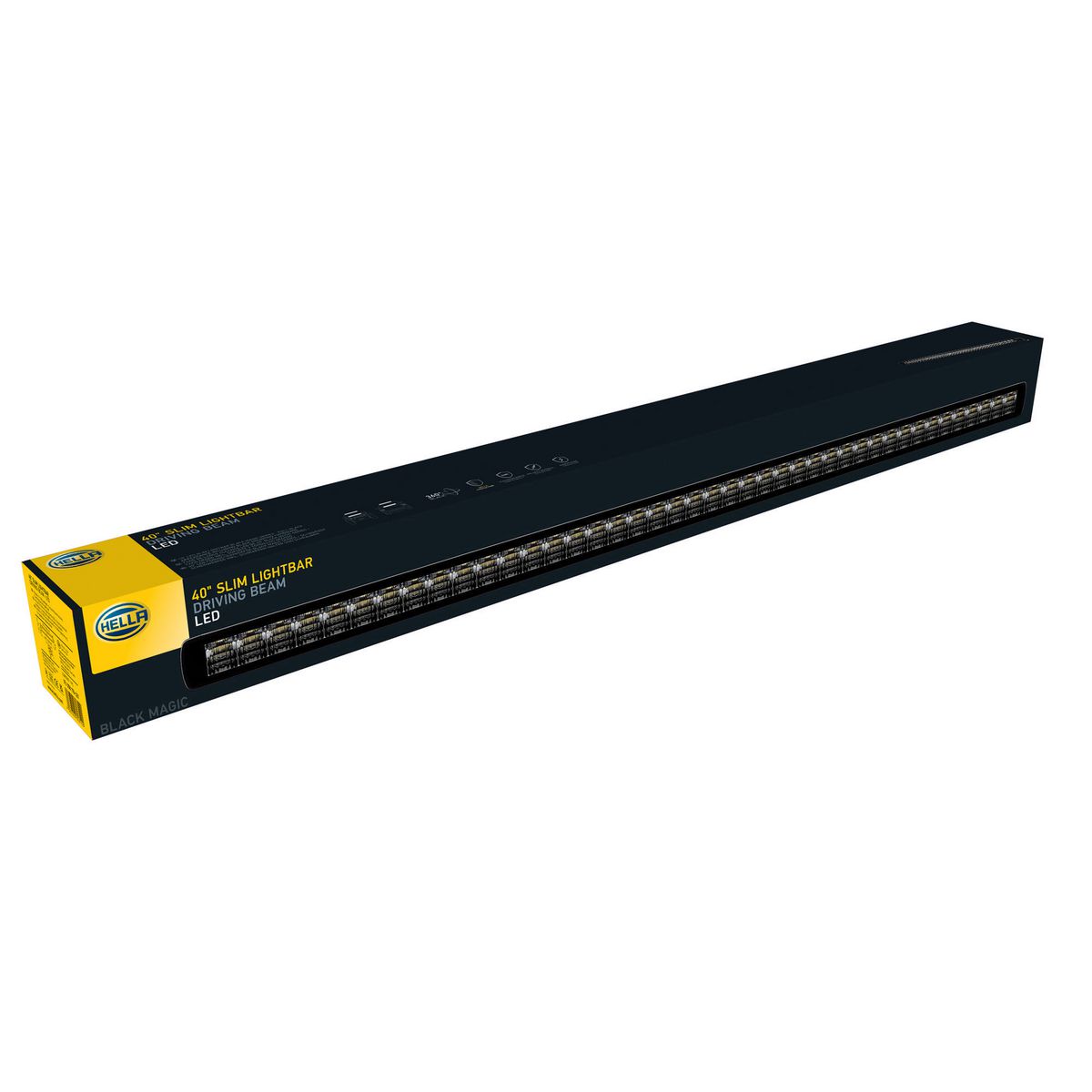  HELLA Black Magic 42 LED Slim 40" Off-Road Light Bar – Heavy-Duty
