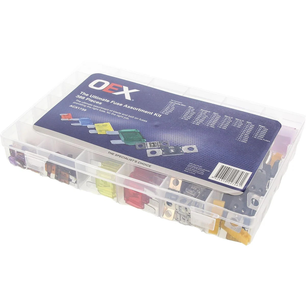 OEX Ultimate Fuse Assortment Kit - 388 Pieces - ACX1739