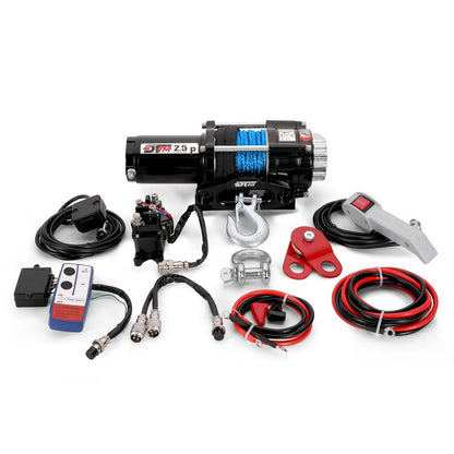 Drivetech 4X4 2500lb 12V ATV/Trailer Winch with Synthetic Rope