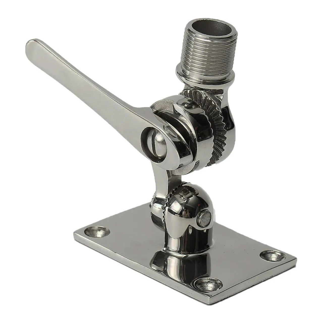 Marine Mount - 316 Stainless Steel 2-Way Adjustable Knock-Down Mount, 1"-14 UNS thread